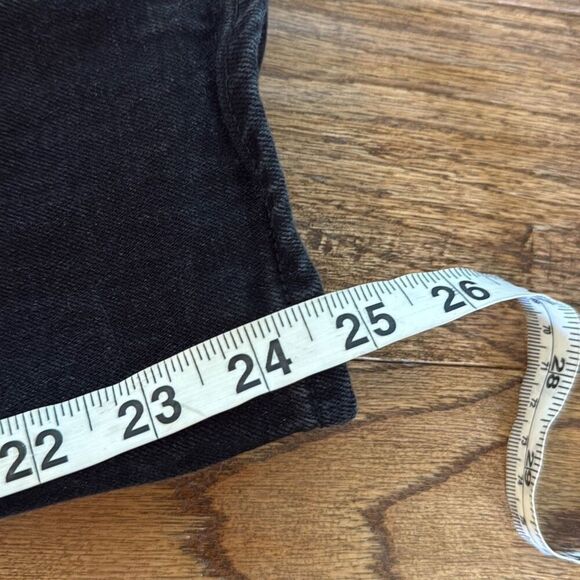 Abercrombie & Fitch the high rise skinny curvy black wash jeans 6 short - Picture 6 of 11